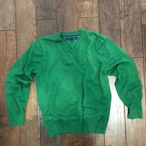 St. Patrick’s Day Kelly Green V-Neck Sweater